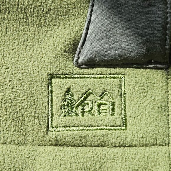 REI Women’s Softshell Fleece Jacket Green Size M Hiking Athflow Gorpcore Outdoor - Picture 7 of 14